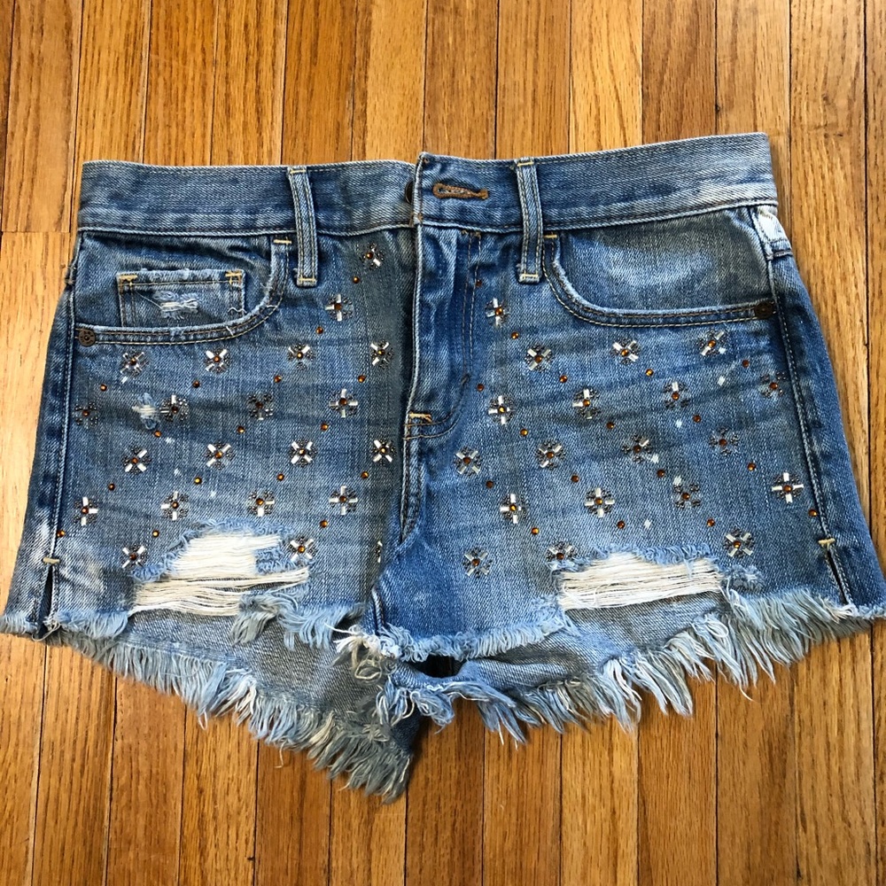 Abercrombie & Fitch size 0 embellished shorts